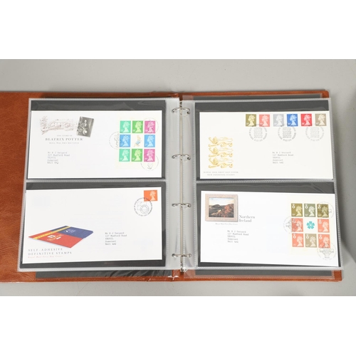 665 - ALDERNEY STAMP ALBUM, FIRST DAY COVERS, & DEFINITIVE FIRST DAY COVERS. Including a Stanley Gibbons a... 