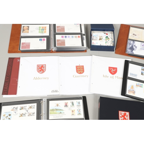 665 - ALDERNEY STAMP ALBUM, FIRST DAY COVERS, & DEFINITIVE FIRST DAY COVERS. Including a Stanley Gibbons a... 