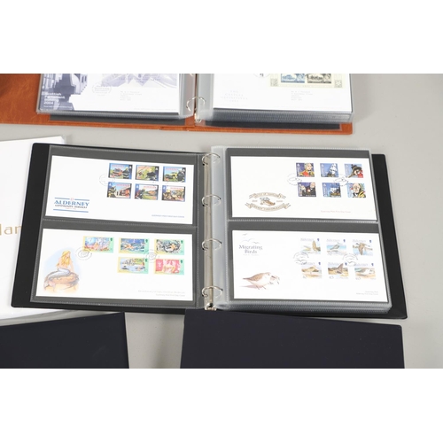 665 - ALDERNEY STAMP ALBUM, FIRST DAY COVERS, & DEFINITIVE FIRST DAY COVERS. Including a Stanley Gibbons a... 