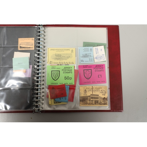 666 - JERSEY STAMP COLLECTION & FIRST DAY COVERS. Including three Stanley Gibbons albums in slip cases (Vo... 