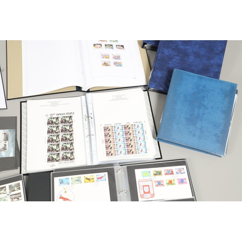 666 - JERSEY STAMP COLLECTION & FIRST DAY COVERS. Including three Stanley Gibbons albums in slip cases (Vo... 