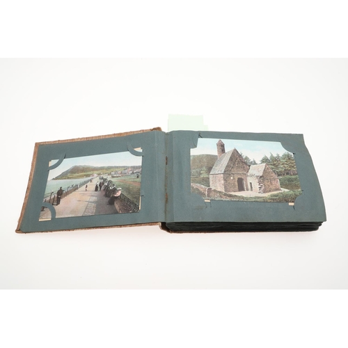 670 - POSTCARD ALBUMS - GREAT BRITAIN, IRELAND & INDIA. 3 albums including a small album with Irish postca... 