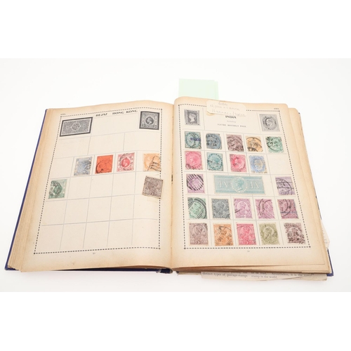 671 - STAMP ALBUMS - BRITISH COMMONWEALTH & WORLD STAMPS. Including a Simplex album with Great Britain 19t... 