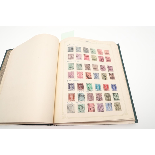 671 - STAMP ALBUMS - BRITISH COMMONWEALTH & WORLD STAMPS. Including a Simplex album with Great Britain 19t... 