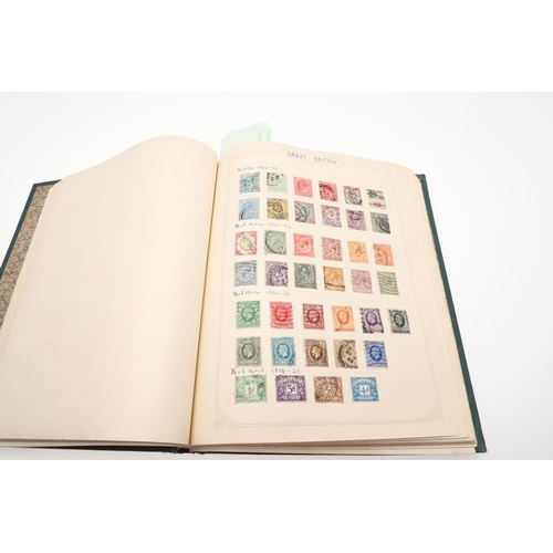 671 - STAMP ALBUMS - BRITISH COMMONWEALTH & WORLD STAMPS. Including a Simplex album with Great Britain 19t... 