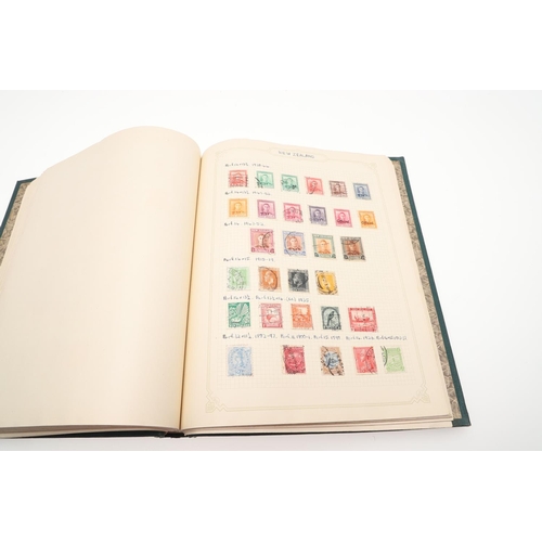 671 - STAMP ALBUMS - BRITISH COMMONWEALTH & WORLD STAMPS. Including a Simplex album with Great Britain 19t... 