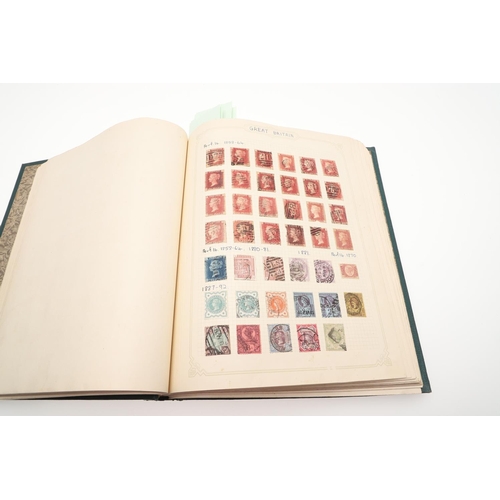 671 - STAMP ALBUMS - BRITISH COMMONWEALTH & WORLD STAMPS. Including a Simplex album with Great Britain 19t... 