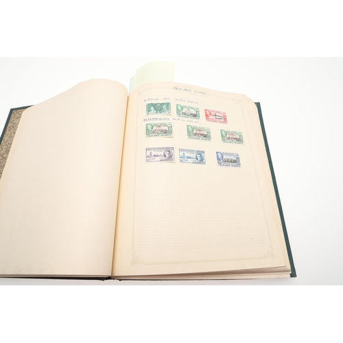 671 - STAMP ALBUMS - BRITISH COMMONWEALTH & WORLD STAMPS. Including a Simplex album with Great Britain 19t... 