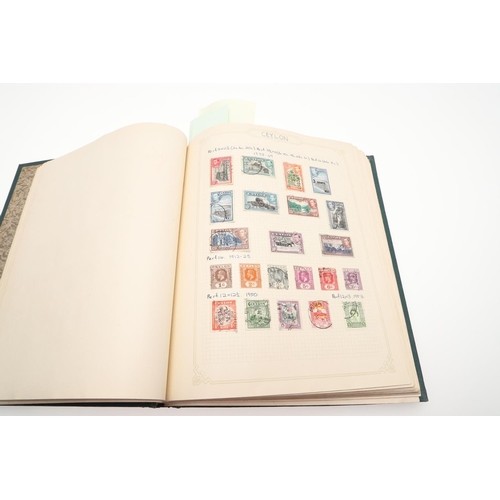 671 - STAMP ALBUMS - BRITISH COMMONWEALTH & WORLD STAMPS. Including a Simplex album with Great Britain 19t... 