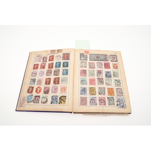 671 - STAMP ALBUMS - BRITISH COMMONWEALTH & WORLD STAMPS. Including a Simplex album with Great Britain 19t... 