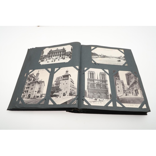 673 - TWO POSTCARD ALBUMS - GREAT BRITAIN. Including a large postcard album with mostly Great Britain cont... 