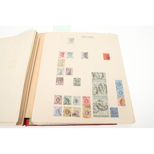 675 - THREE STAMP ALBUMS - GREAT BRITAIN, COMMONWEALTH & WORLD STAMPS. Three large albums, the first album... 