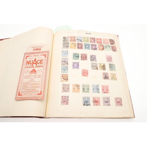 675 - THREE STAMP ALBUMS - GREAT BRITAIN, COMMONWEALTH & WORLD STAMPS. Three large albums, the first album... 