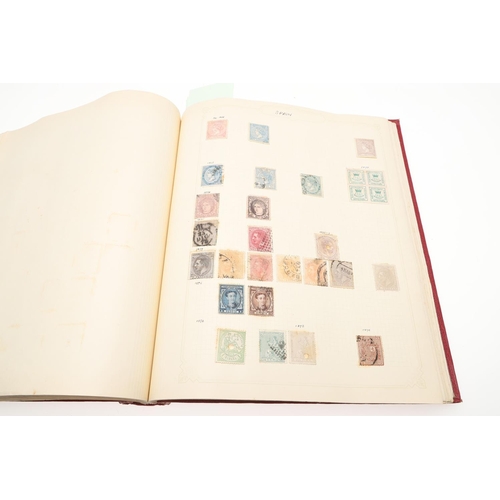 675 - THREE STAMP ALBUMS - GREAT BRITAIN, COMMONWEALTH & WORLD STAMPS. Three large albums, the first album... 