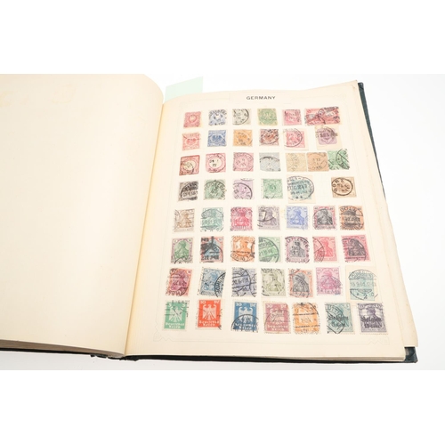 675 - THREE STAMP ALBUMS - GREAT BRITAIN, COMMONWEALTH & WORLD STAMPS. Three large albums, the first album... 