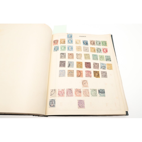 675 - THREE STAMP ALBUMS - GREAT BRITAIN, COMMONWEALTH & WORLD STAMPS. Three large albums, the first album... 