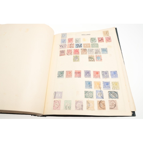 675 - THREE STAMP ALBUMS - GREAT BRITAIN, COMMONWEALTH & WORLD STAMPS. Three large albums, the first album... 