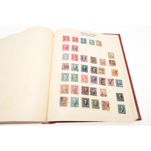 675 - THREE STAMP ALBUMS - GREAT BRITAIN, COMMONWEALTH & WORLD STAMPS. Three large albums, the first album... 