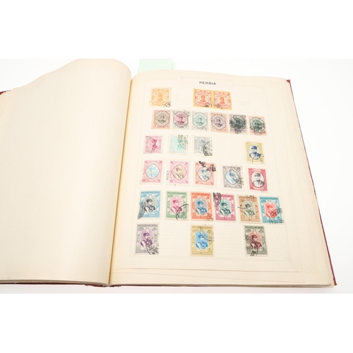 675 - THREE STAMP ALBUMS - GREAT BRITAIN, COMMONWEALTH & WORLD STAMPS. Three large albums, the first album... 