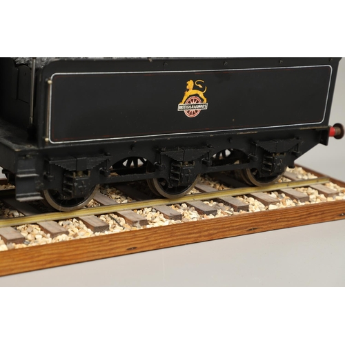 676 - SCRATCH BUILT STEAM LOCOMOTIVE & TENDER - 3 1/2 INCH GUAGE. A well made 3 1/2 inch guage 2-2-4 scrat... 