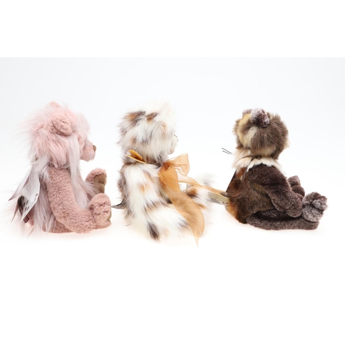 700 - CHARLIE BEARS TEDDY BEARS. Five various Teddy Bears including 'Mattie' (CB171784A, 31cms high), 'Kib... 