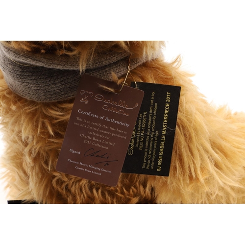 709 - CHARLIE BEARS TEDDY BEARS - ISABELLE MASTERPIECE. A large Charlie Bear 'Isabelle Masterpiece 2017', ... 