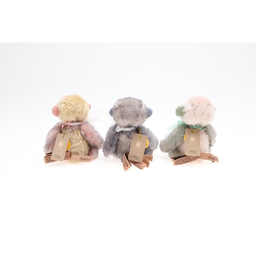 719 - CHARLIE BEARS - MINIMO COLLECTION. A set of three including 'Rosebud' (25 of 1000), 'Peashoot' (25 o... 