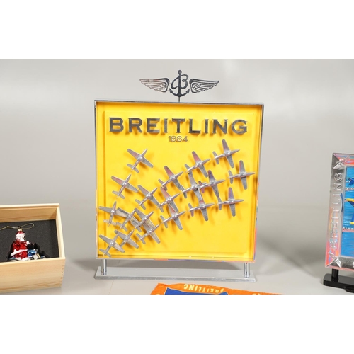 723 - BREITLING WATCHES ADVERTISING SHOP DISPLAY STAND & OTHER COLLECTABLES. An interesting lot including ... 