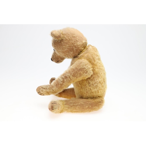 735 - EARLY STEIFF TEDDY BEAR. A large early Steiff Teddy Bear, with elongated limbs, hump back and growle... 