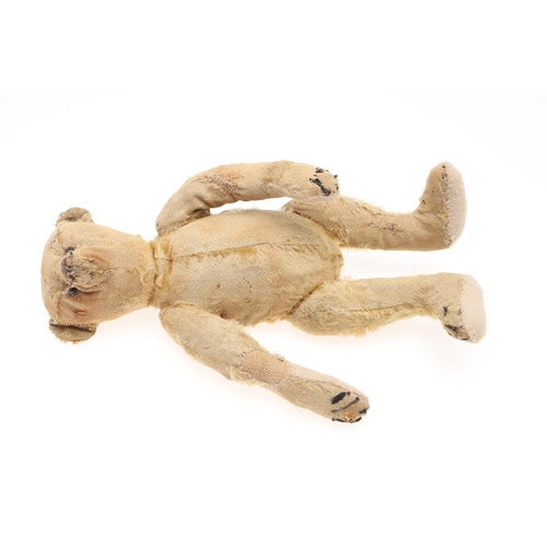 736 - EARLY STEIFF TEDDY BEAR. A small early 20thc Steiff Teddy Bear with elongated limbs, hump back and b... 