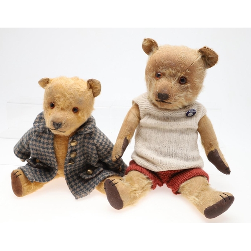 738 - VARIOUS VINTAGE TEDDY BEARS INCLUDING CHAD VALLEY & CHILTERN. A mixed lot including two post war Chi... 