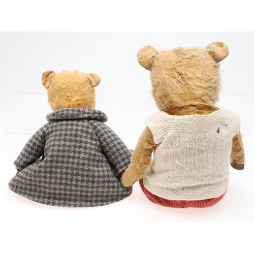 738 - VARIOUS VINTAGE TEDDY BEARS INCLUDING CHAD VALLEY & CHILTERN. A mixed lot including two post war Chi... 