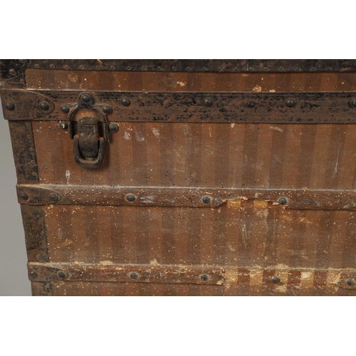 743 - LOUIS VUITTON - EARLY LARGE LUGGAGE TRUNK. A large early Louis Vuitton trunk circa 1872-1888, the ex... 