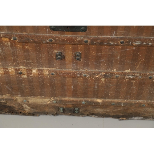 743 - LOUIS VUITTON - EARLY LARGE LUGGAGE TRUNK. A large early Louis Vuitton trunk circa 1872-1888, the ex... 