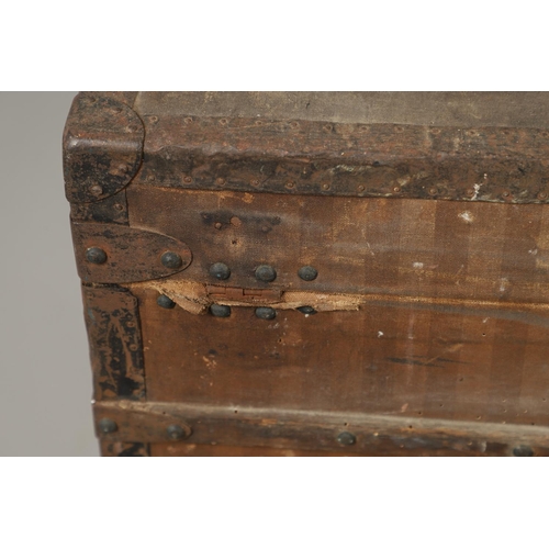 743 - LOUIS VUITTON - EARLY LARGE LUGGAGE TRUNK. A large early Louis Vuitton trunk circa 1872-1888, the ex... 