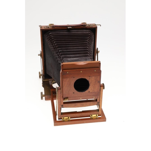 760 - A 19TH CENTURY THORNTON-PICKARD PLATE CAMERA. A 19thc Thornton Pickard plate camera, with a Beck Sym... 