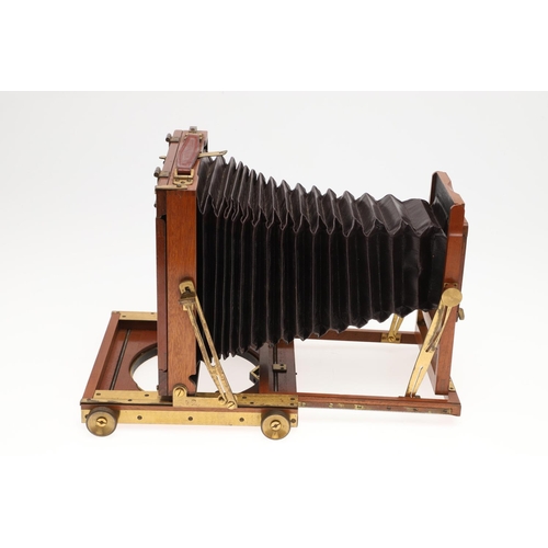 760 - A 19TH CENTURY THORNTON-PICKARD PLATE CAMERA. A 19thc Thornton Pickard plate camera, with a Beck Sym... 