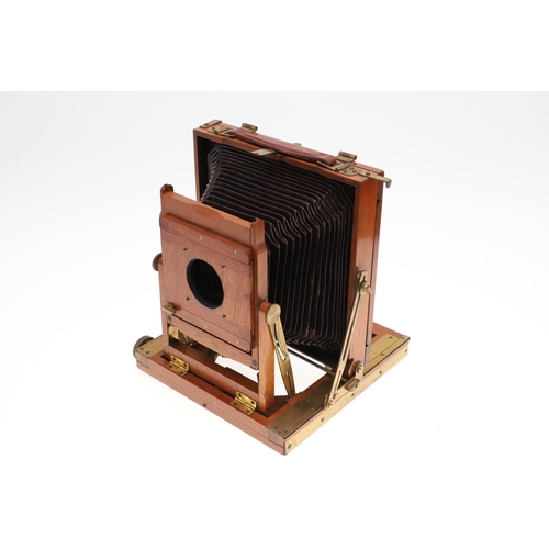 760 - A 19TH CENTURY THORNTON-PICKARD PLATE CAMERA. A 19thc Thornton Pickard plate camera, with a Beck Sym... 