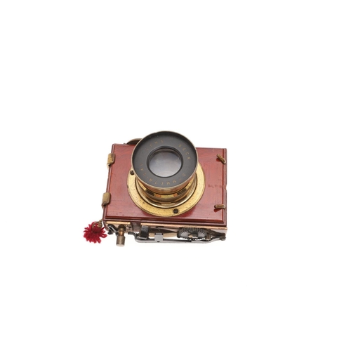 760 - A 19TH CENTURY THORNTON-PICKARD PLATE CAMERA. A 19thc Thornton Pickard plate camera, with a Beck Sym... 