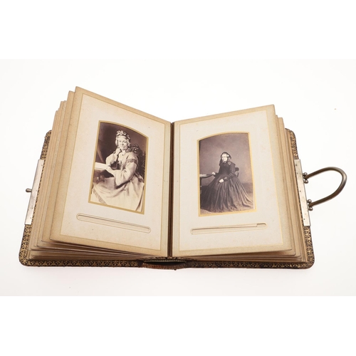 761 - CARTE DE VISITE - 19THC PHOTOGRAPH ALBUMS. 2 large albums and 3 smaller albums of Carte de Visite ph... 