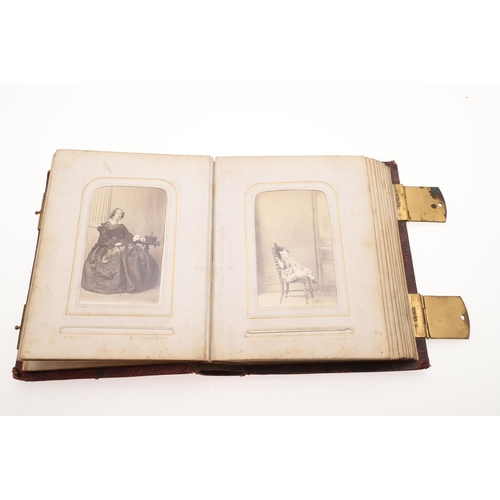 761 - CARTE DE VISITE - 19THC PHOTOGRAPH ALBUMS. 2 large albums and 3 smaller albums of Carte de Visite ph... 