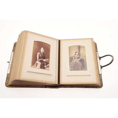 761 - CARTE DE VISITE - 19THC PHOTOGRAPH ALBUMS. 2 large albums and 3 smaller albums of Carte de Visite ph... 