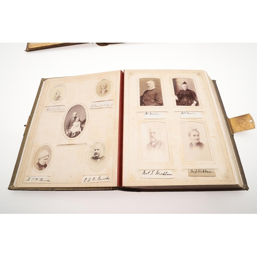 761 - CARTE DE VISITE - 19THC PHOTOGRAPH ALBUMS. 2 large albums and 3 smaller albums of Carte de Visite ph... 