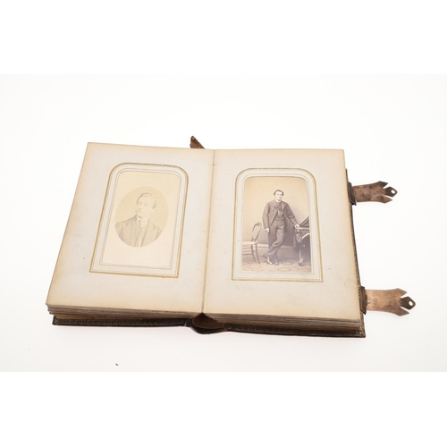 762 - CARTE DE VISITE - 19THC PHOTOGRAPH ALBUMS. Five various leather bound albums of Carte de Visite phot... 