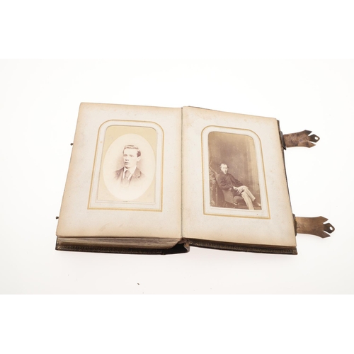 762 - CARTE DE VISITE - 19THC PHOTOGRAPH ALBUMS. Five various leather bound albums of Carte de Visite phot... 