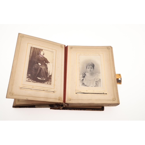 762 - CARTE DE VISITE - 19THC PHOTOGRAPH ALBUMS. Five various leather bound albums of Carte de Visite phot... 