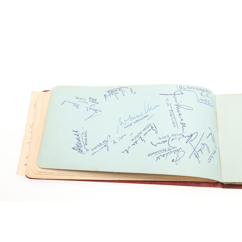 766 - 1950'S CRICKET & FOOTBALL AUTOGRAPH BOOK - INCLUDING MAN UTD & REAL MADRID. A fascinating album comp... 