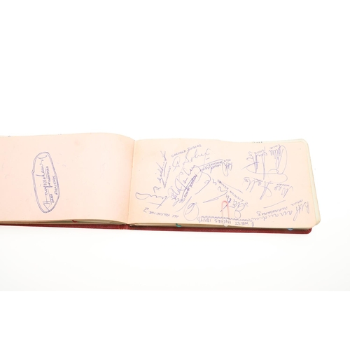 766 - 1950'S CRICKET & FOOTBALL AUTOGRAPH BOOK - INCLUDING MAN UTD & REAL MADRID. A fascinating album comp... 