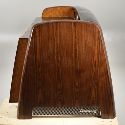 768 - THEODORE ALEXANDER - LARGE MODERNIST 'CLASSIC CAR' DESK & DESK CHAIR, BRIGHTS OF NETTLEBED. A large ... 