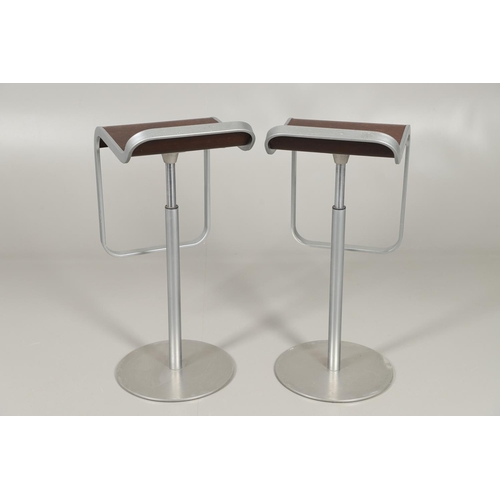 771 - LA PALMA - ITALIAN DESIGNER LEM BREAKFAST BAR STOOLS. A pair of LEM La Palma designer bar stools, wi... 